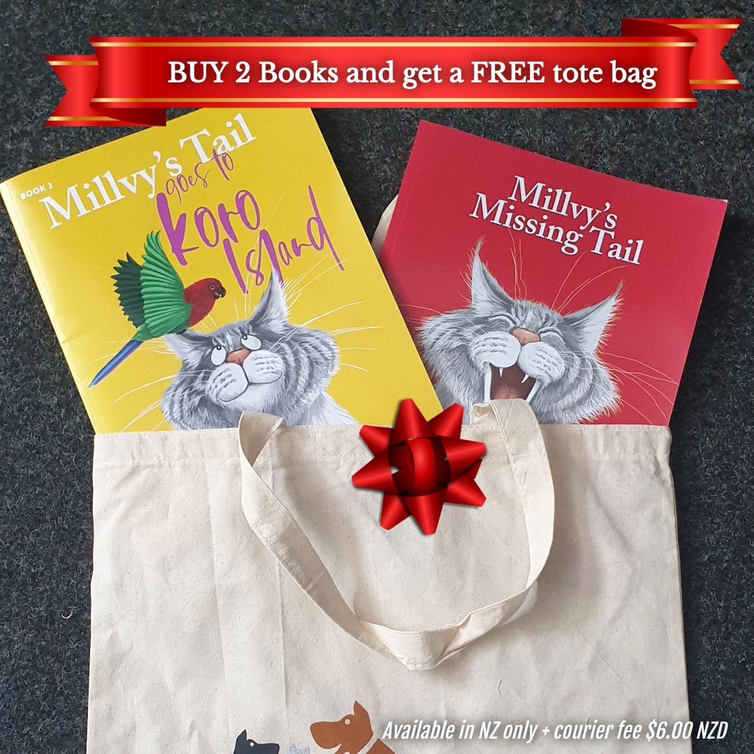 2 books + Free Tote bag in NZ Millvy Books